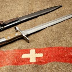 Suisse Schmidt Rubin Baïonnettes M1918 pour fusil K11 K31 12C