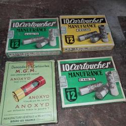 Lot vintage manufrance + mgm cal 12