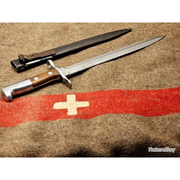 Suisse Schmidt Rubin Baonnettes M1918 pour fusil K11 K31 17C