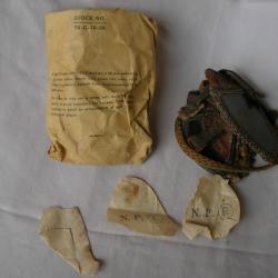 WW2 US LUNETTE MILITAIRE PLIABLE ANTI POUSSIERE M43 T2 AMÉRICAINE ET UN ETUI ( 39-45 )