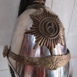 Casque cavalerie cavalier Britannique Anglais GB lancier hussard horse guard dragon copy