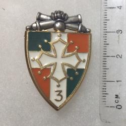 FRANCE ARTILLERIE - 3° Régiment d?Artillerie Delsart 1340 doré? ajouré, dos lisse