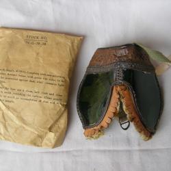 WW2 US LUNETTE MILITAIRE PLIABLE ANTI POUSSIÈRE M43 DATÉE 1943 AMÉRICAINE ET SON ÉTUI ( 39-45 )