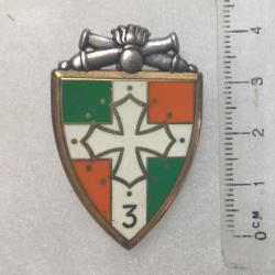 FRANCE ARTILLERIE - 3° Régiment d?Artillerie Fraisse 1340? ajouré argenté