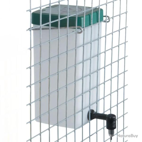 Lot de 5 Abreuvoirs lapins pipette PVC 1L fixation cage