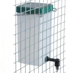 Lot de 10 Abreuvoirs lapins pipette PVC 1L fixation cage