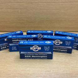 1   sans prix de réserve !! 6 boites de 222 Remington PPU