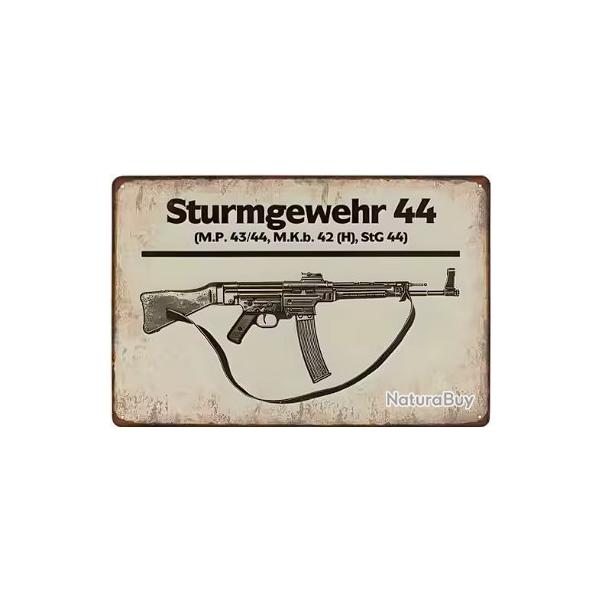 Plaque dcorative vintage L Sturmgewehr 44 LIVRAISON GRATUITE