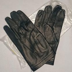 Paire de gant officier cuir noir taille 8 1/2