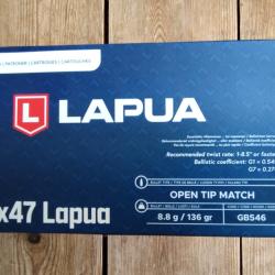 6.5x47 Lapua Scenar 136 gr otm - bte 50