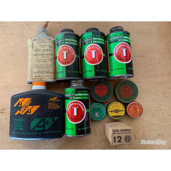 Gros lot de bo�tes vides.