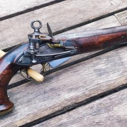 AUTHENTIQUE ! Pistolet Silex Garde Espagnol de Sous-Officier
