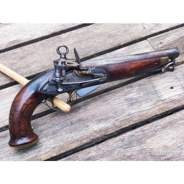 AUTHENTIQUE ! Pistolet Silex Garde Espagnol de Sous-Officier
