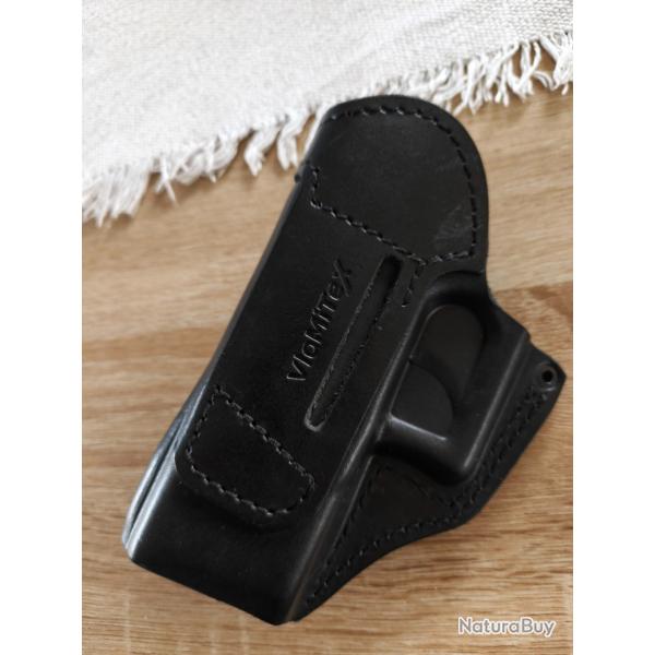 Holster cuir vlamitex walther PPQ 9mm