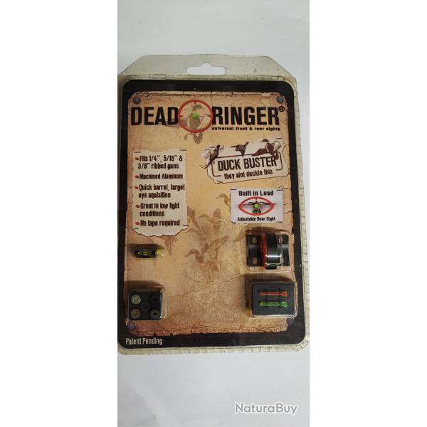 Ensemble guidon fibre et viseur ovale - DUCK BUSTER - DEAD RINGER