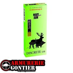 Cartouches MARY ARM 410 magnum Subsonique Calibre 36/76 20grs N°6 bourre réversible