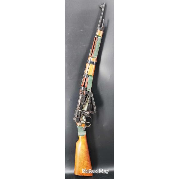 RARE MOUSQUTON BERTHIER MODELE 1892 MODIF 1916 COUPE D'ARSENAL DIDACTIQUE POUR INSTRUCTION MILITAIRE