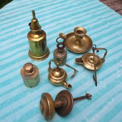lot de brocante en laiton