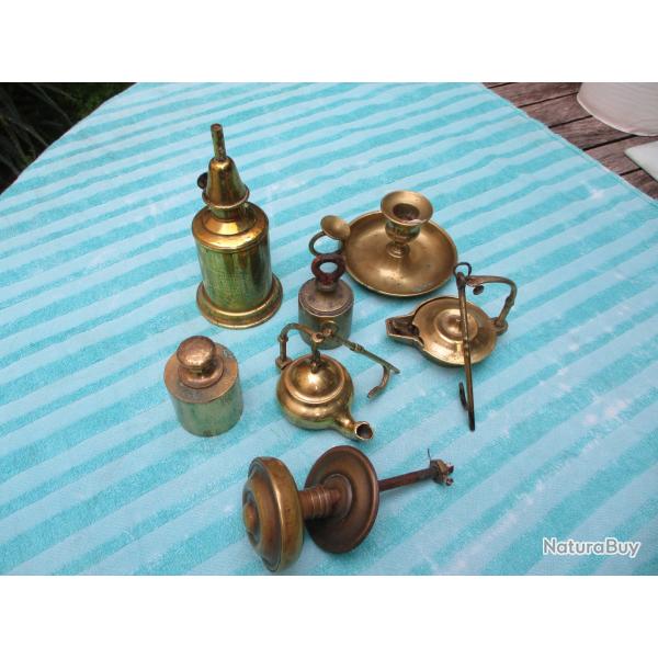 lot de brocante en laiton