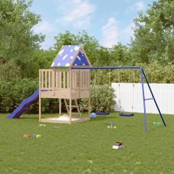 Aire de jeux d'ext&eacute;rieur bois de pin massif