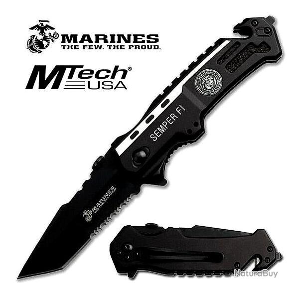 ASSISTED OPENING MARINE RESCUE - USMC Couteau de Combat Marine (Lgion & Armes)