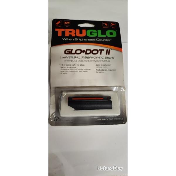 GUIDON FIBRE OPTIQUE TRUGLO GLO DOT II TG92A - ROUGE