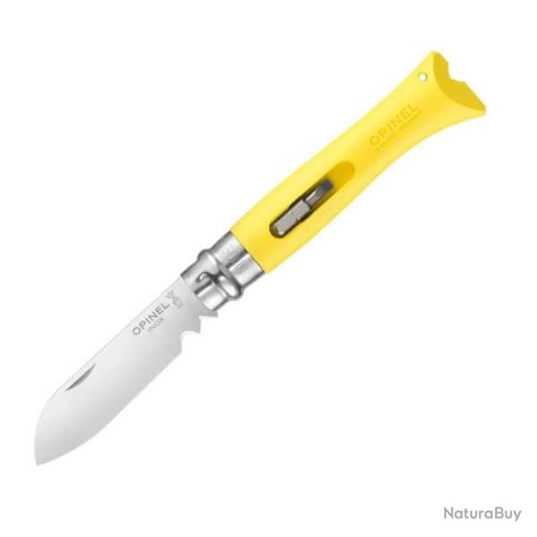 Couteau Opinel N 9 Bricolage manche jaune 12cm 18046