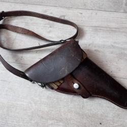 Holster, étui + bretelle pour revolver 1882 ou 1882/28. Réglementaire suisse.