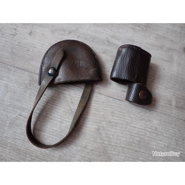 Bonnettes : cuir de protection pour dioptre waffenfabrik WF suisse. Accessoires K31