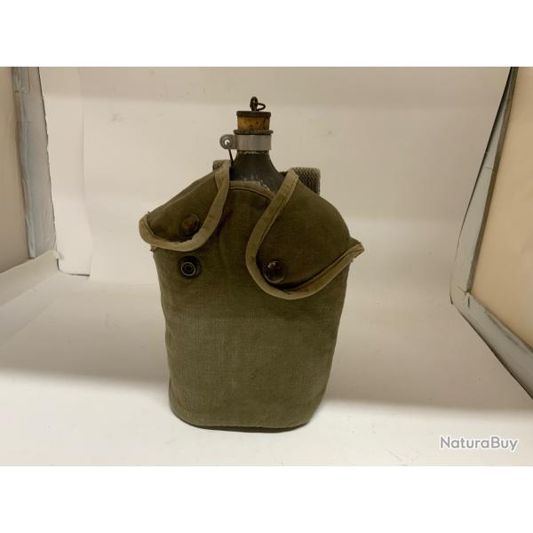 gourde FR attaches indo Indochine,mod 1952 (bouchon lige) complet franais franaise Algrie