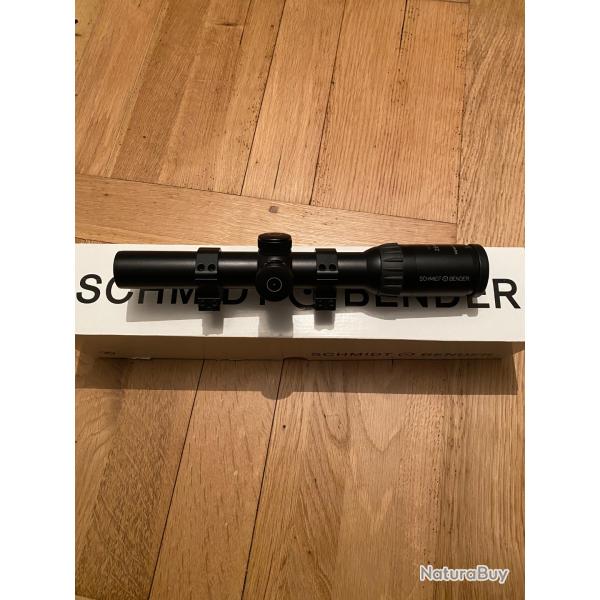 Lunette battue schmidt bender 1,1/4x24 rticule lumineux