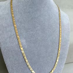 Chaine en or massif 18 carats - collier - 60 cm