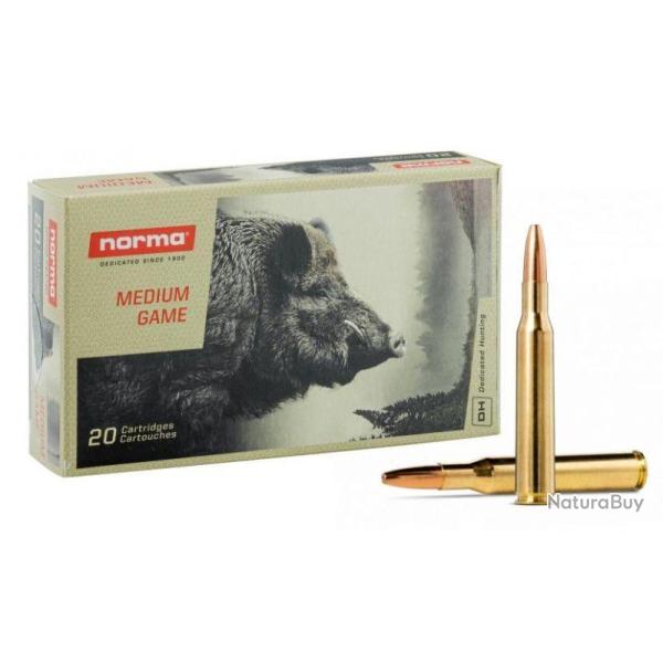 Cartouches NORMA calibre 270W VULKAN 156grs 10.1g x20