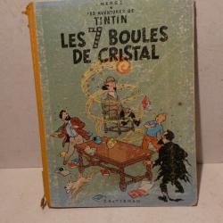 Tintin les 7 boules de cristal année 1956