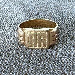 Petite chevali&egrave;re homme - or massif 18 carats - bague - taille 47