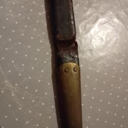 Fourreau cuir / laiton pour baïonnette Remington export