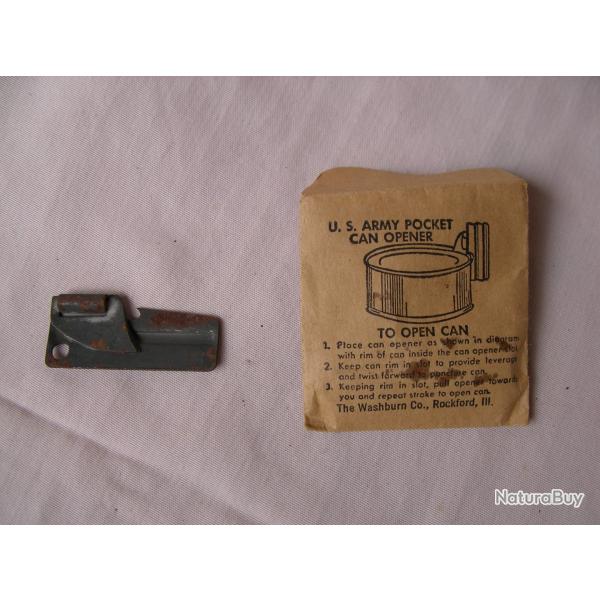 WW2 US OUVRE-BO�TE MILITAIRE AM�RICAIN P38 ENCORE DANS SON EMBALLAGE ( 39-45 ) LOT 2