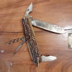 PRADEL 5 pièces ancien plaquettes cerfées