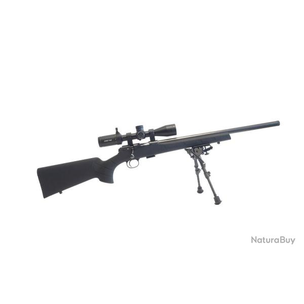 KIT CZ 457 VARMINT SYNTHETIQUE 22LR FILETE 1-2X20 HOUSSE LUNETTE 3-9X40 BIPIED 3 CHARGEURS