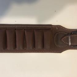 Cartouchière cuir calibre 12