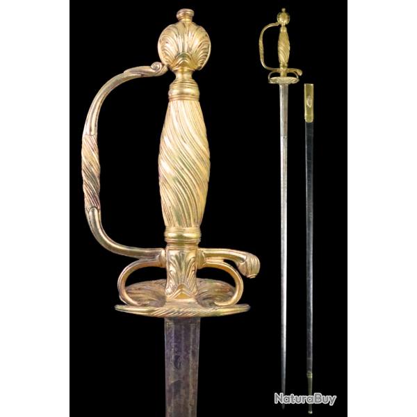 N70 - Epe de cour en laiton avec fourreau