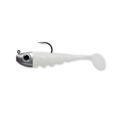 LEURRE SOUPLE TOUPTI SHAD 4CM 4G - Blanc - DELALANDE