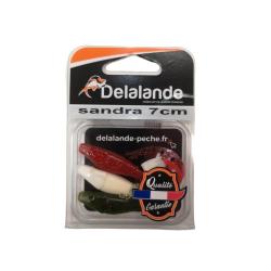 LEURRE SOUPLE SANDRA 7CM - MULTICOLOR - DELALANDE