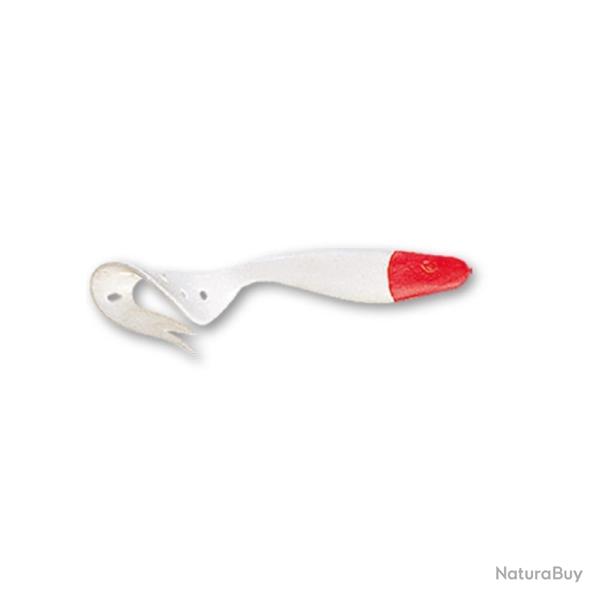 LEURRE SOUPLE SANDRA 16CM - BLANC TETE ROUGE - DELALANDE