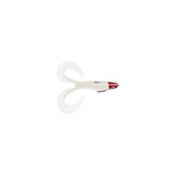 LEURRE SOUPLE ARME NEO FROG 12CM - BLANC TETE ROUGE - DELALANDE