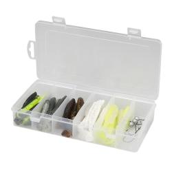 KIT DE 30 LEURRES SOUPLES FAT MINNOW T-TAIL 7.5CM, 9CM ET 10,5CM - MIXED UV COLORS - SAVAGE GEAR