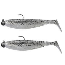 LEURRE SOUPLE MONTE GBUMP READY TO FISH 140 X2 - SALT&PEPER - GUNKI