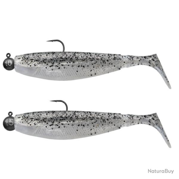 LEURRE SOUPLE MONTE GBUMP READY TO FISH 140 X2 - SALT&PEPER - GUNKI