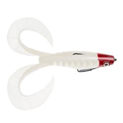 LEURRE SOUPLE ARME NEO FROG 18CM - BLANC TETE ROUGE - DELALANDE