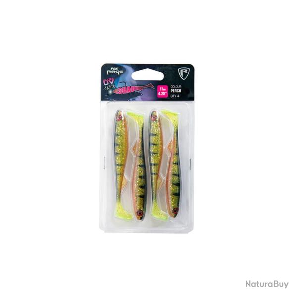 LEURRE SLICK SHAD UV 13CM - YOUNG PERCH - FOX RAGE